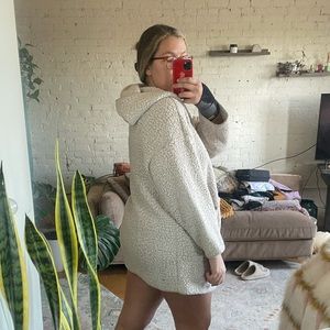 American Eagle Sherpa hooded cardigan